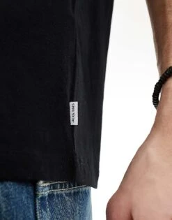 Jack & Jones 5 Pack Slim Fit T-shirt In White Black & Navy For Men -Men Style Shop 207721206 4