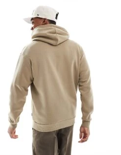 Jack & Jones Oversized Hoodie In Beige For Men Coriander -Men Style Shop 207764779 4