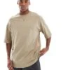 Jack & Jones Super Oversized T-shirt In Beige For Men Coriander -Men Style Shop 207765723 1 coriander
