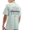 Jack & Jones Oversized T-shirt With Back Print In Light Green For Men Aqua Gray -Men Style Shop 207766583 1 aquagray