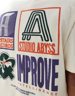 Jack & Jones Oversized T-shirt With Retro Backprint In Off White For Men Antique White -Men Style Shop 207766661 4