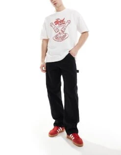 Jack & Jones Eddie Loose Fit Carpenter Trouser In Black For Men Tap Shoe -Men Style Shop 207766679 3