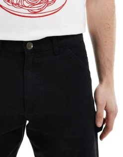 Jack & Jones Eddie Loose Fit Carpenter Trouser In Black For Men Tap Shoe -Men Style Shop 207766679 4