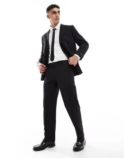Jack & Jones Premium Franco Relaxed Fit Suit In Black -Men Style Shop 207766763 1 black 1