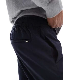 Jack & Jones Kane Smart Jogger In Navy For Men Dark Navy -Men Style Shop 207767038 5