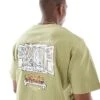 Jack & Jones Oversized T-shirt With Backprint Window In Green For Men Cedar
