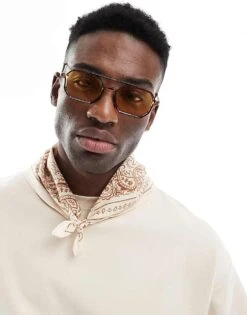 Jack & Jones Scarf In Cream Print For Men Antique White -Men Style Shop 207767265 1 antiquewhite 1