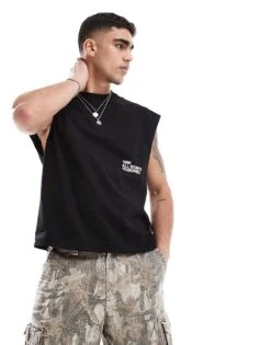 Jack & Jones Oversized Boxy Fit Vest In Black For Men -Men Style Shop 207767843 1 black 1