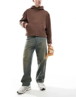 Jack & Jones Alex Baggy Fit Jeans In Blue Green Wash For Men Blue Denim -Men Style Shop 207767998 1 bluedenim 1