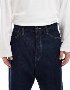 Jack & Jones Ron Skater Fit Jeans In Dark Navy For Men Blue Denim -Men Style Shop 207768138 4