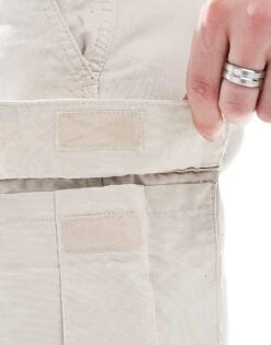 Jack & Jones Loose Fit Cargo Trouser In Beige For Men Moonbeam -Men Style Shop 207847571 3