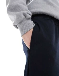 Jack & Jones Tapered Drawstring Smart Trouser In Navy For Men Navy Blazer -Men Style Shop 207848792 4