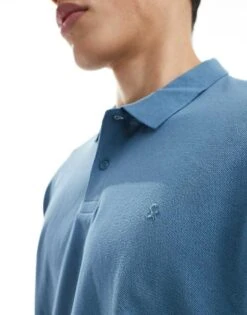 Jack & Jones Logo Polo Shirt In Blue For Men Oceanview -Men Style Shop 208085870 3