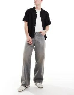 Jack & Jones Dave Wide Fit Jeans In Blue Vintage Wash For Men Blue Denim -Men Style Shop 208180838 1 bluedenim 1