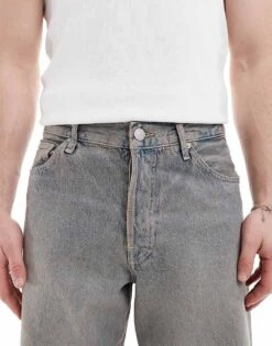 Jack & Jones Dave Wide Fit Jeans In Blue Vintage Wash For Men Blue Denim -Men Style Shop 208180838 5