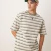 Jack & Jones Selected Homme T-shirt In Green Stripe For Men Vetiver